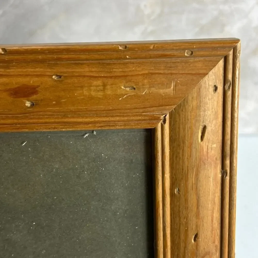 Wood Picture Frame 11 x 10 Distressed Vintage Wood Grain